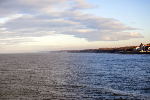 Zee Oppervlakte Onder Wolken Kleine Segment — Stockfoto