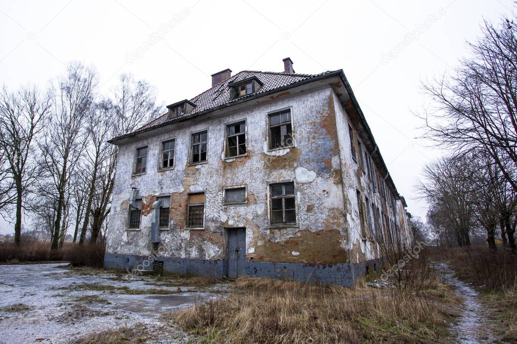 old neglected and abandoned house
