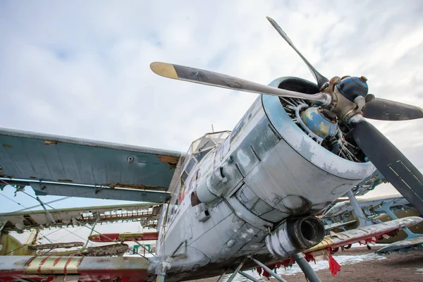 Cementerio Aviones Antiguos — Foto de Stock