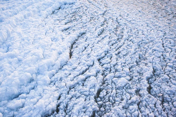 Gelo Superfície Mar Frio Textura Fundo — Fotografia de Stock