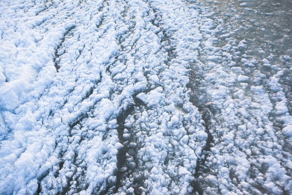 Gelo Superfície Mar Frio Textura Fundo — Fotografia de Stock