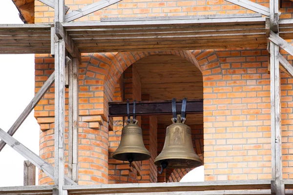 Dzwony Kościele Budowie — Zdjęcie stockowe