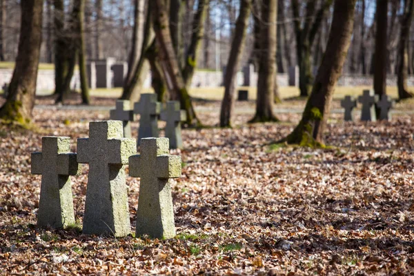 Cementerio Conmemorativo Las Víctimas Segunda Guerra Mundial — Foto de Stock