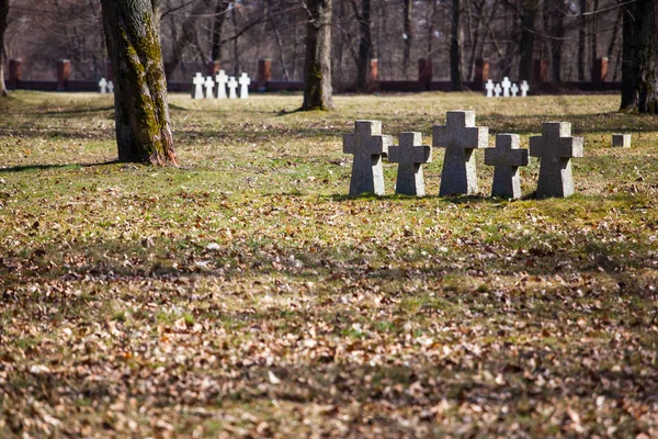 Cementerio Conmemorativo Las Víctimas Segunda Guerra Mundial — Foto de Stock