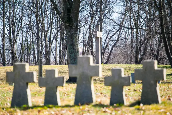 Cementerio Conmemorativo Las Víctimas Segunda Guerra Mundial — Foto de Stock