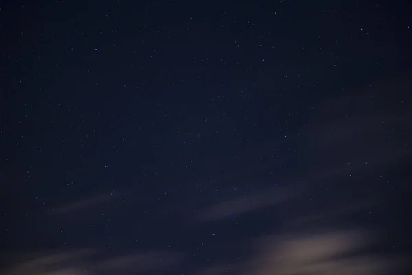 Stars Night Sky Background Clouds Long Exposure — Stock Photo, Image