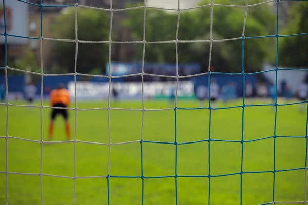 Portiere Dietro Rete Del Cancello — Foto Stock