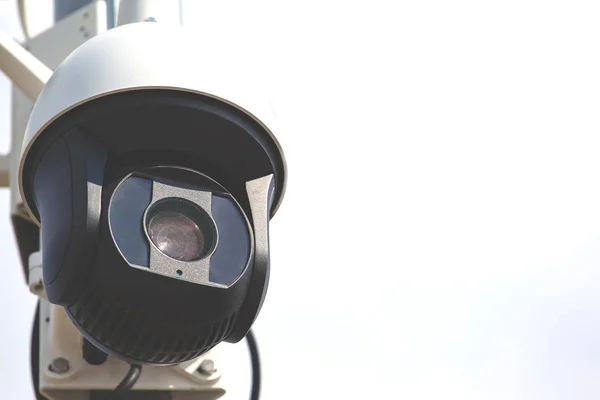 Moderne Straat Bewegende Bewakingscamera Retro Toned — Stockfoto