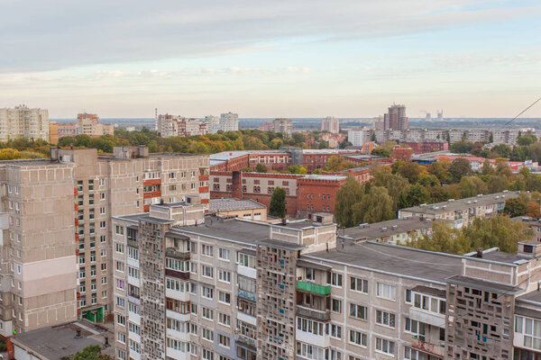 красивый вид на город с высоты
