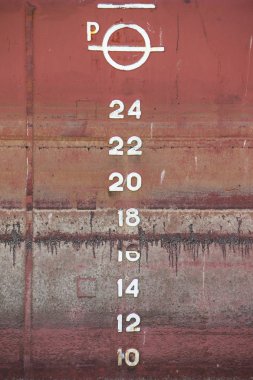 gemide su düzeyini işaretleme