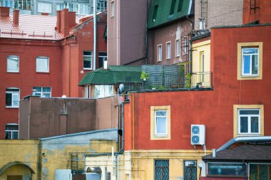 farklı binaların yoğun bina