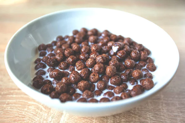 Chocolate Cornflakes Milk Toned — Stock Photo, Image