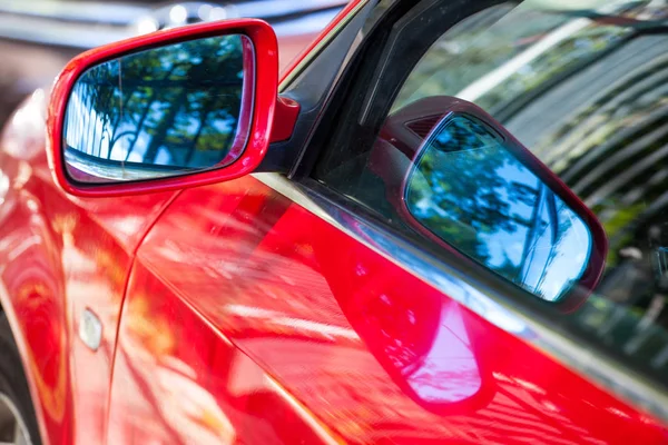 Side Mirror Modern Car — Stock Photo, Image