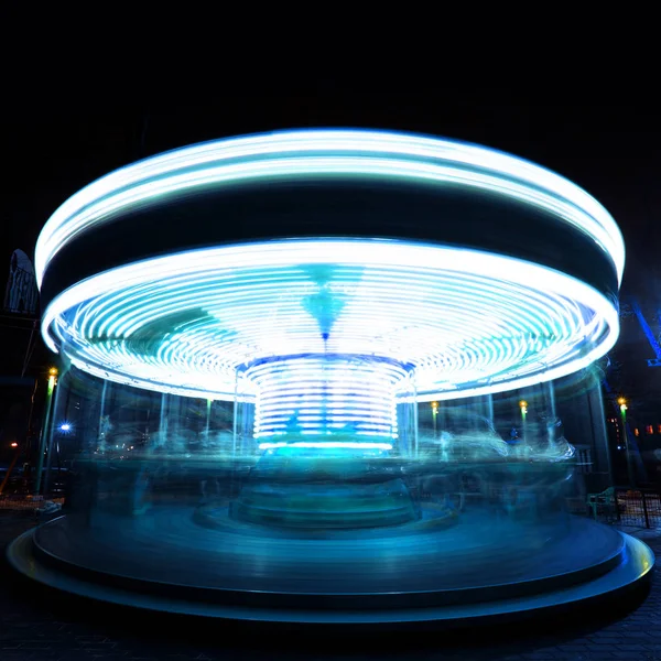青点灯夜催し物公園 長時間露光の内の見どころ — ストック写真