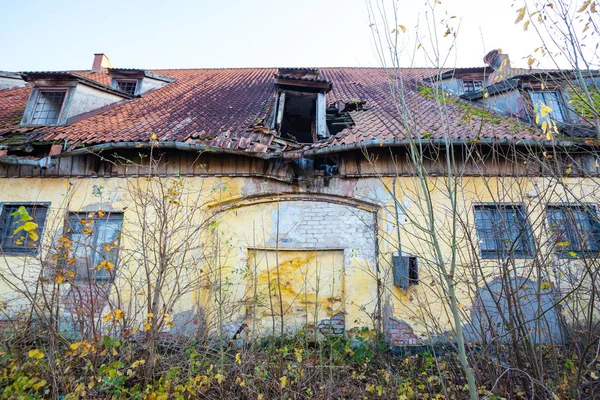 Vieille Maison Négligée Abandonnée Architecture Européenne Classique — Photo