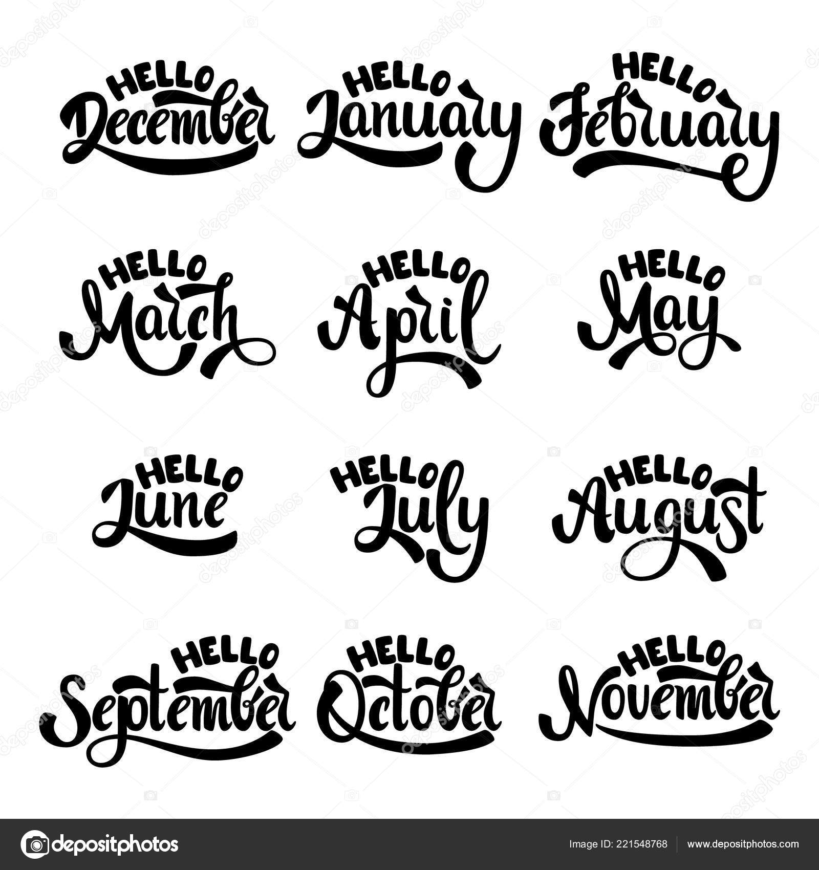 January February March April May June July August September October Stock Vector Image By C Markovakristina January February March April May June July August September October Stock Vector Image By C Markovakristina