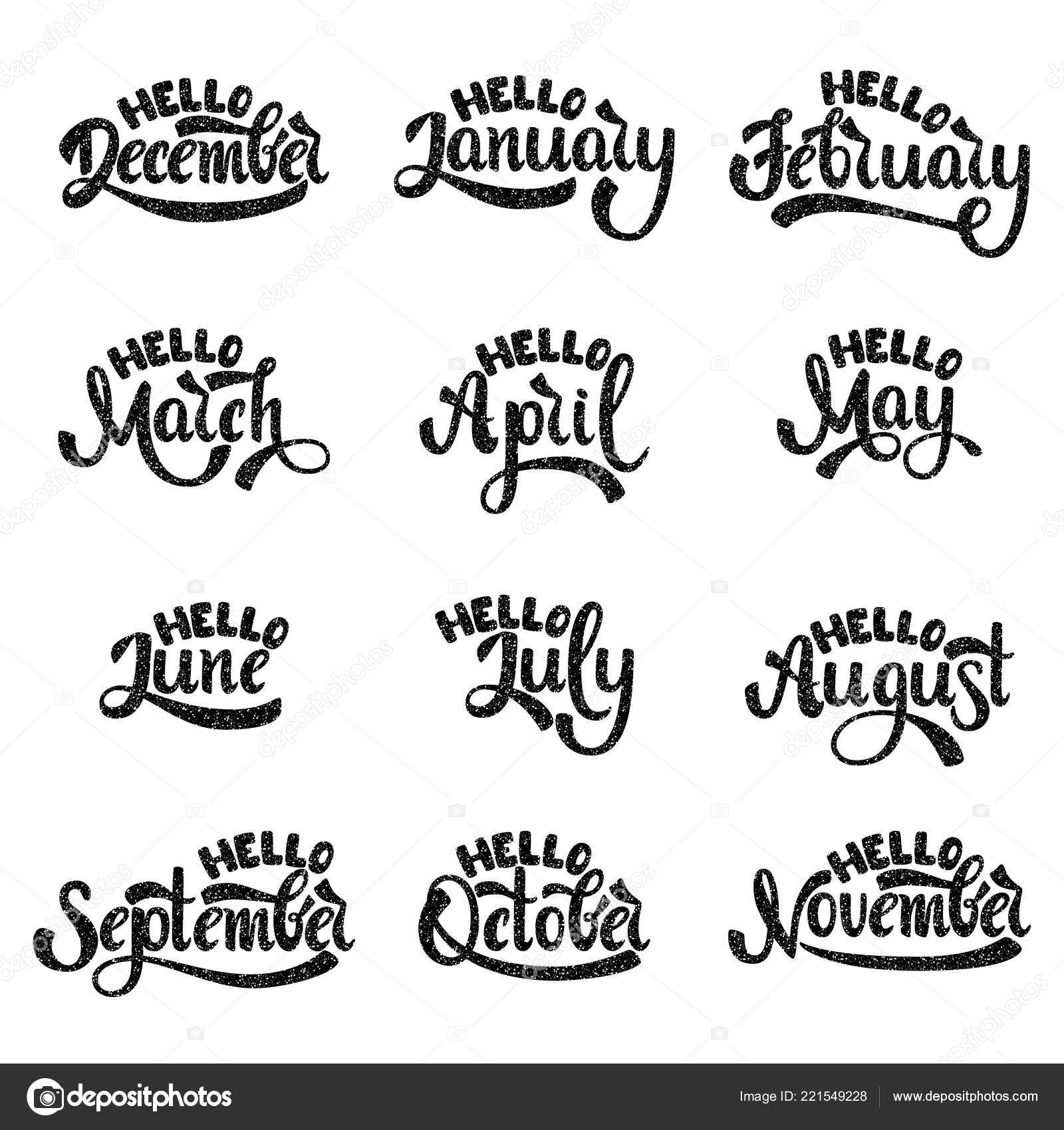 January February March April May June July August September October Vector Image By C Markovakristina Vector Stock 221549228 https depositphotos com 221549228 stock illustration january february march april may html