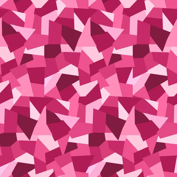 Abstrato rosa baixo polígonos sem costura padrão — Vetor de Stock