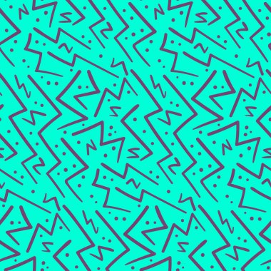 Soyut Mavi zig zag seamless modeli üzerinde mor