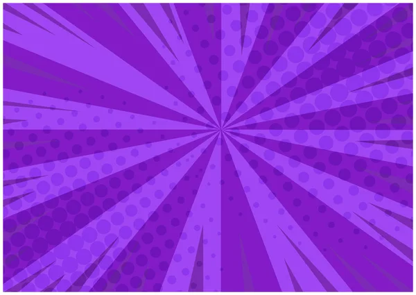 Absztrakt lila csíkos retro képregény háttér — Stock Vector