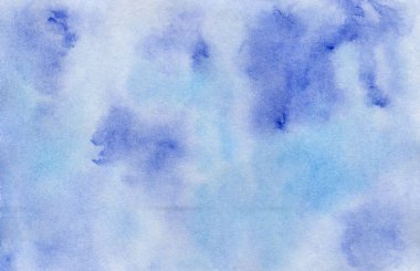 Parlak koyu ve açık mavi suluboya arka plan