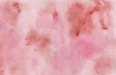 Hand painted light red watercolor background