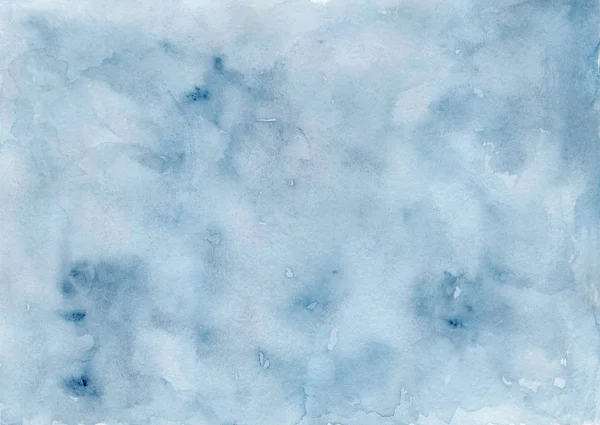 Blek mörkblå stormig himmel akvarell bakgrunden — Stockfoto