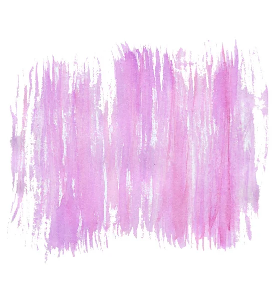 Abstract expressive striped pink watercolor stain — Stock Photo, Image