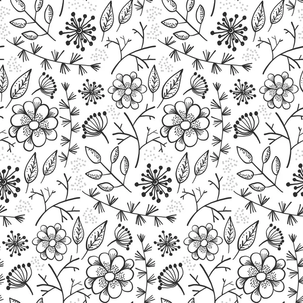 Anahat çiçek ve otlar ile çiçek desenli