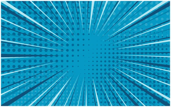 Parlak mavi çizgili retro komik renkli