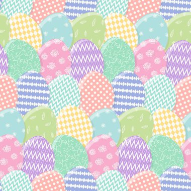 Renkli Paskalya yumurtaları karışıklık ile ihale desen