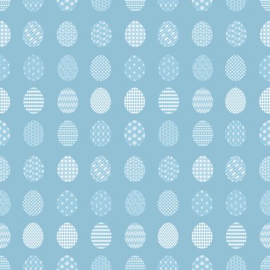 Paskalya yumurtaları ile ihale mavi desen