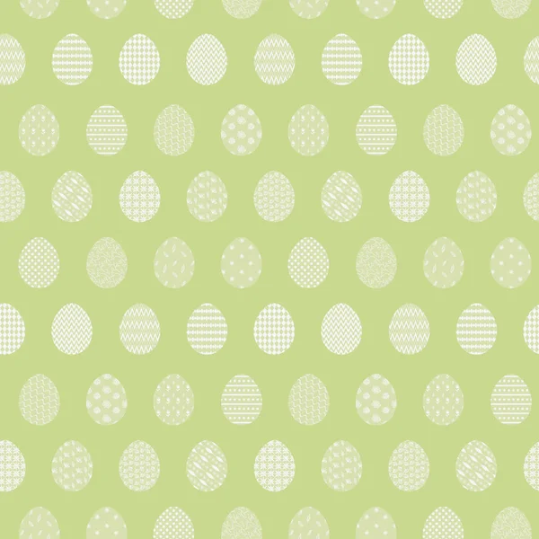 Tender light green pattern with Easter eggs — Stock Vector
