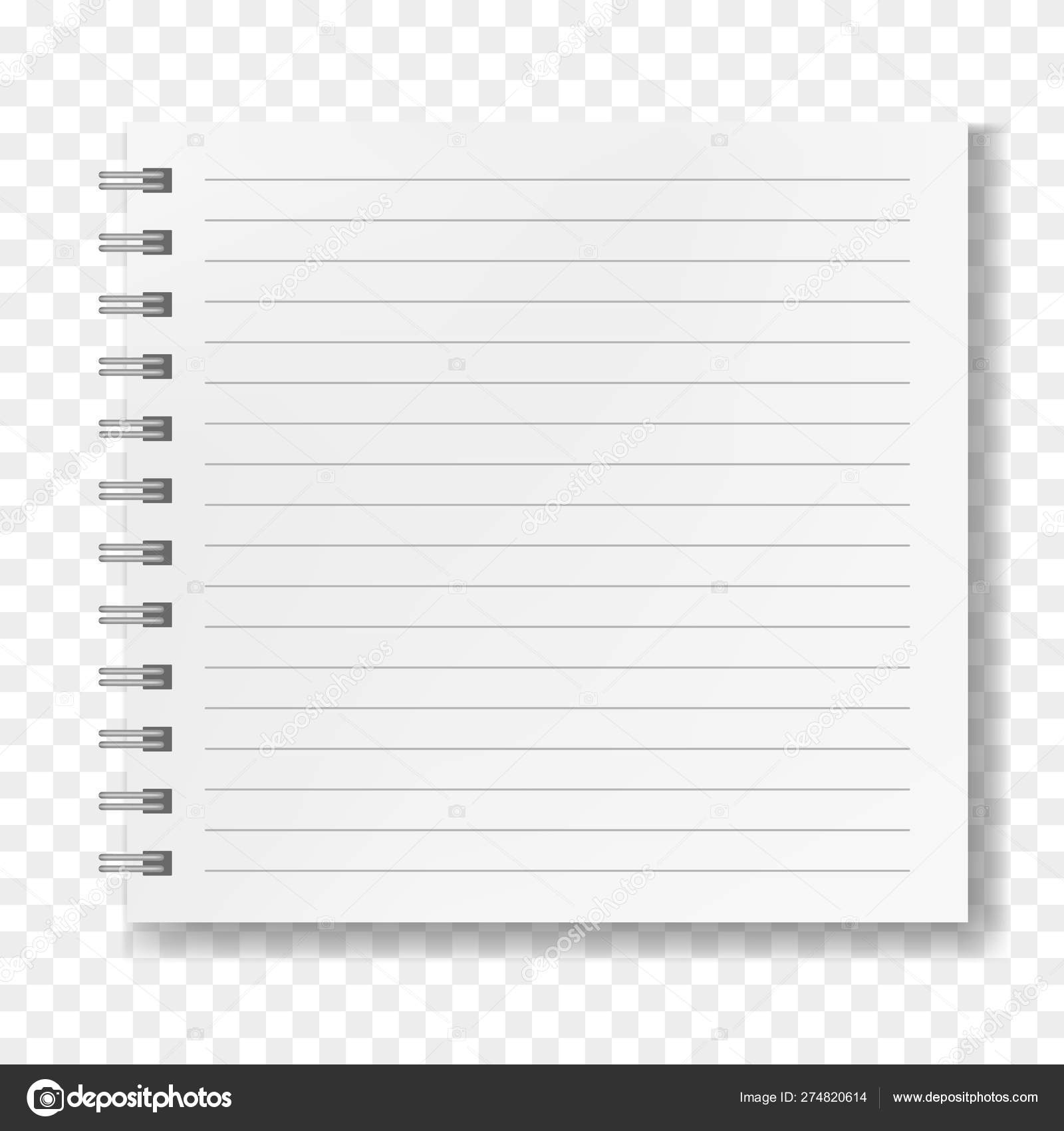 Square notebook, realistic lined mockup Stock Vector by ©tatahnka23 ...