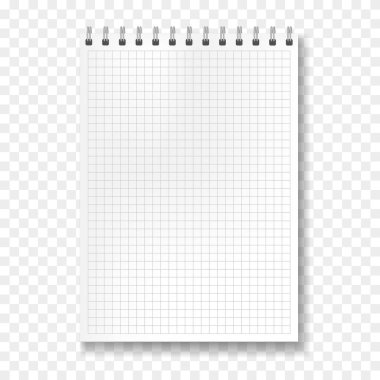 Gerçekçi vektör matematik defter mockup hüküm