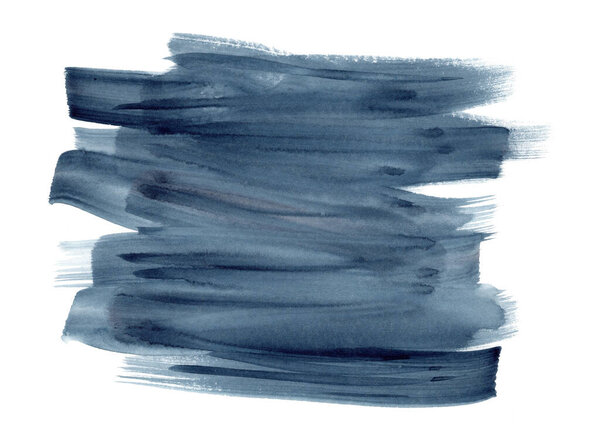 Deep indigo blue watercolor brush strokes