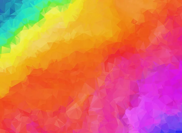 明るい虹色抽象的な多角形の背景 — ストックベクタ
