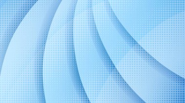 Soyut açık mavi yarım ton kağıt kesme arkaplanı