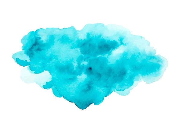 Parlak anlamlı vektör mavi suluboya damlası