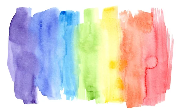 Heldere aquarel regenboog kleuren waslijnen — Stockfoto