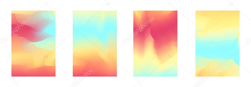 Bright abstract gradient colors backgrounds