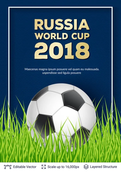 Bannerkonzept der FIFA WM 2018. — Stockvektor