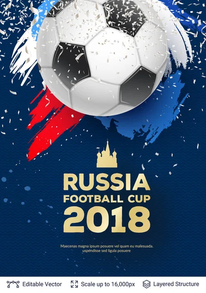 FIFA World Cup 2018 Banner Concept. — Stock Vector