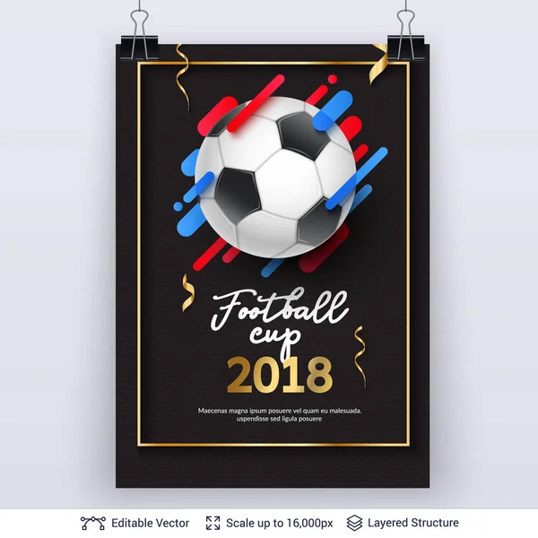 FIFA Παγκόσμιο Κύπελλο 2018 Banner έννοια. — Διανυσματικό Αρχείο
