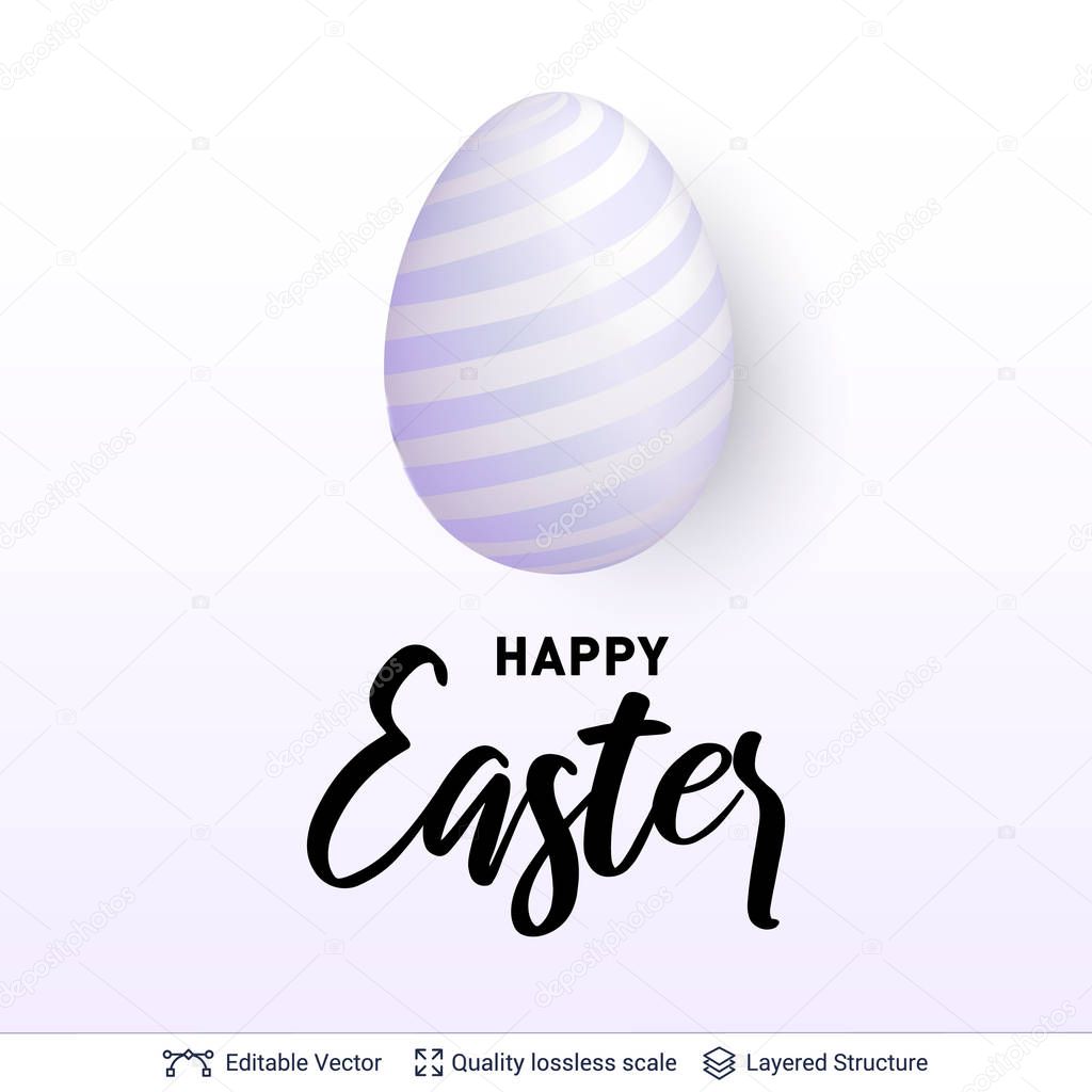Easter holiday greeting card or banner template.