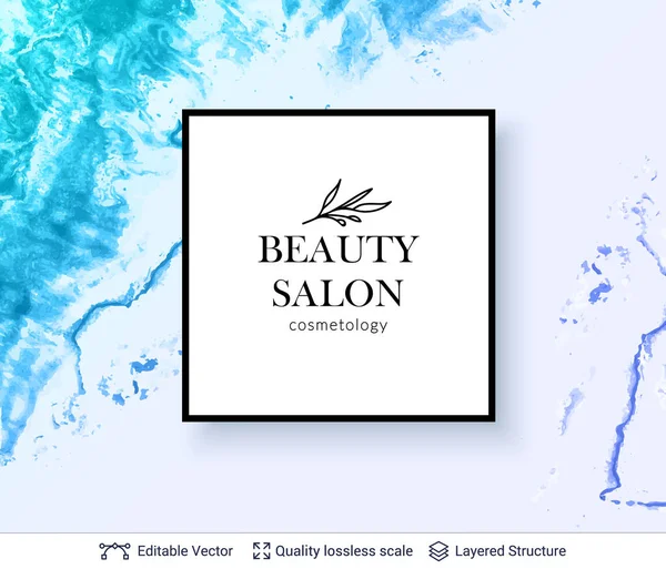 Beauty Spa Pflege Salon Kosmetologe Logo Design. — Stockvektor