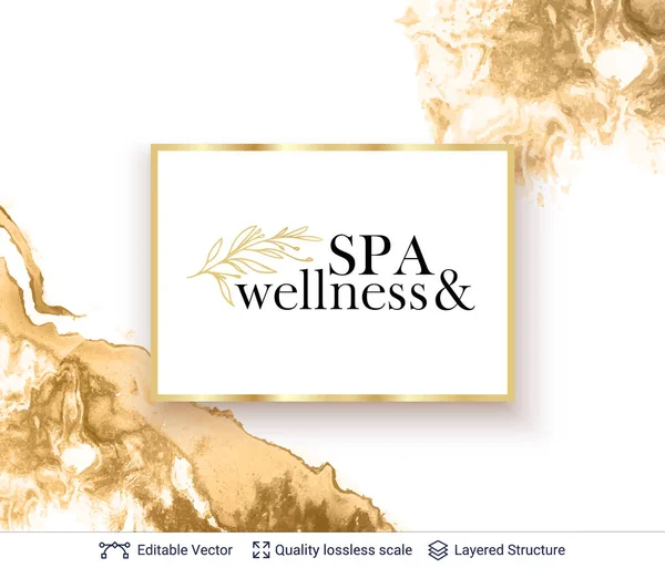 Diseño del logotipo del cosmetólogo del salón de belleza SPA . — Vector de stock