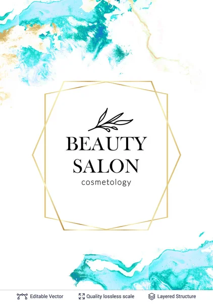 Beauty Spa Pflege Salon Kosmetologe Logo Design. — Stockvektor