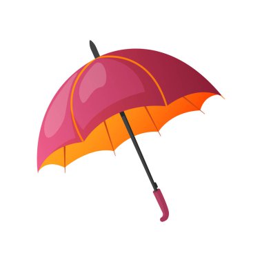 Sonbahar sonbahar şemsiye aksesuar beyaz izole.