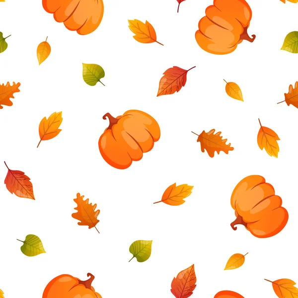 Autumn season seamless pattern. — Stock Vector